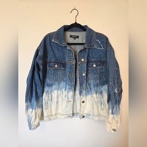 Black Label Bleached Ombre Denim Jacket